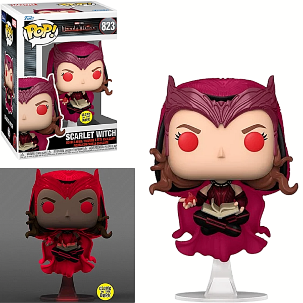 Funko Pop Wandavision Wanda 823 Glows In The Dark Exclusive