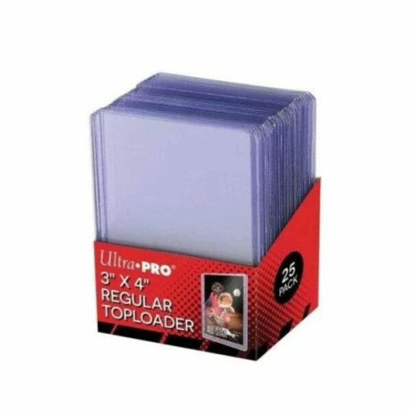 Toploader Bordo Trasparente 3" x 4" Clear Regular 25pz