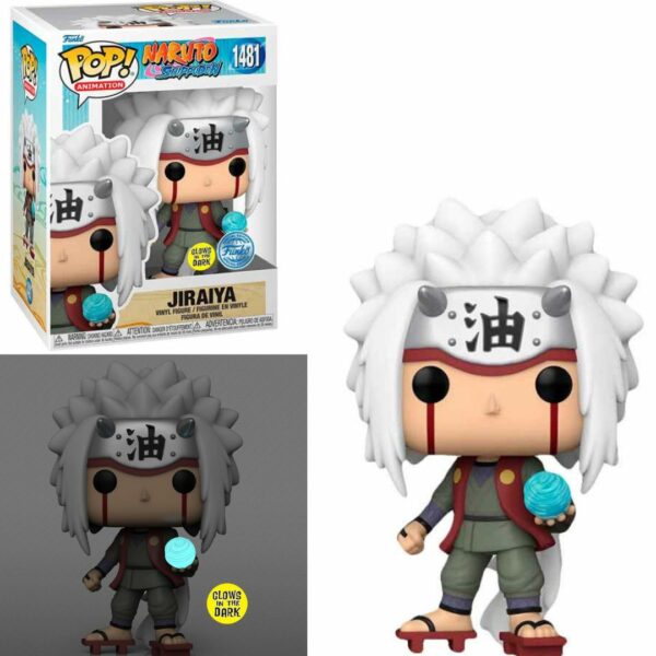 Funko Pop Naruto Shippuden Jiraiya With Rasengan Exc Glows In The Dark