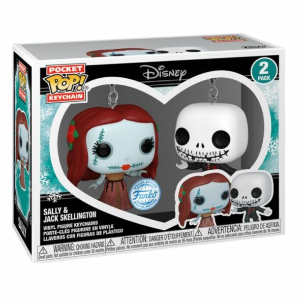 Funko Pocket Portachiavi Sally & Jack Skellington