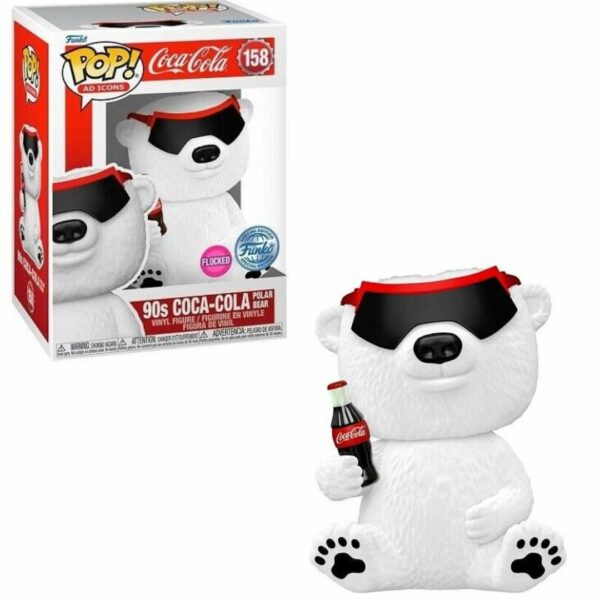 Funko Pop Coca Cola Polar Bear 158 Flocked Exc