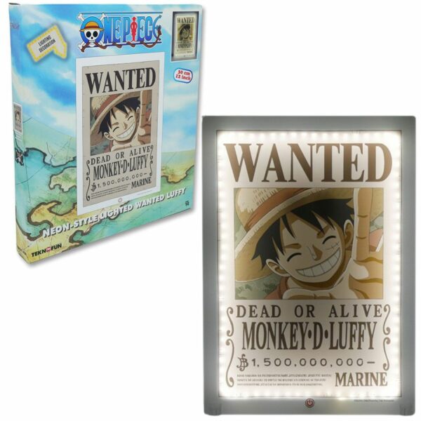 Lampada da Muro One Piece Wanted Monkey D.Luffy