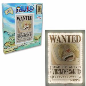 Lampada da Muro One Piece Wanted Sanji