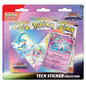Pokemon Evoluzioni Prismatiche Blister 3 Buste Sticker Sylveon ITA