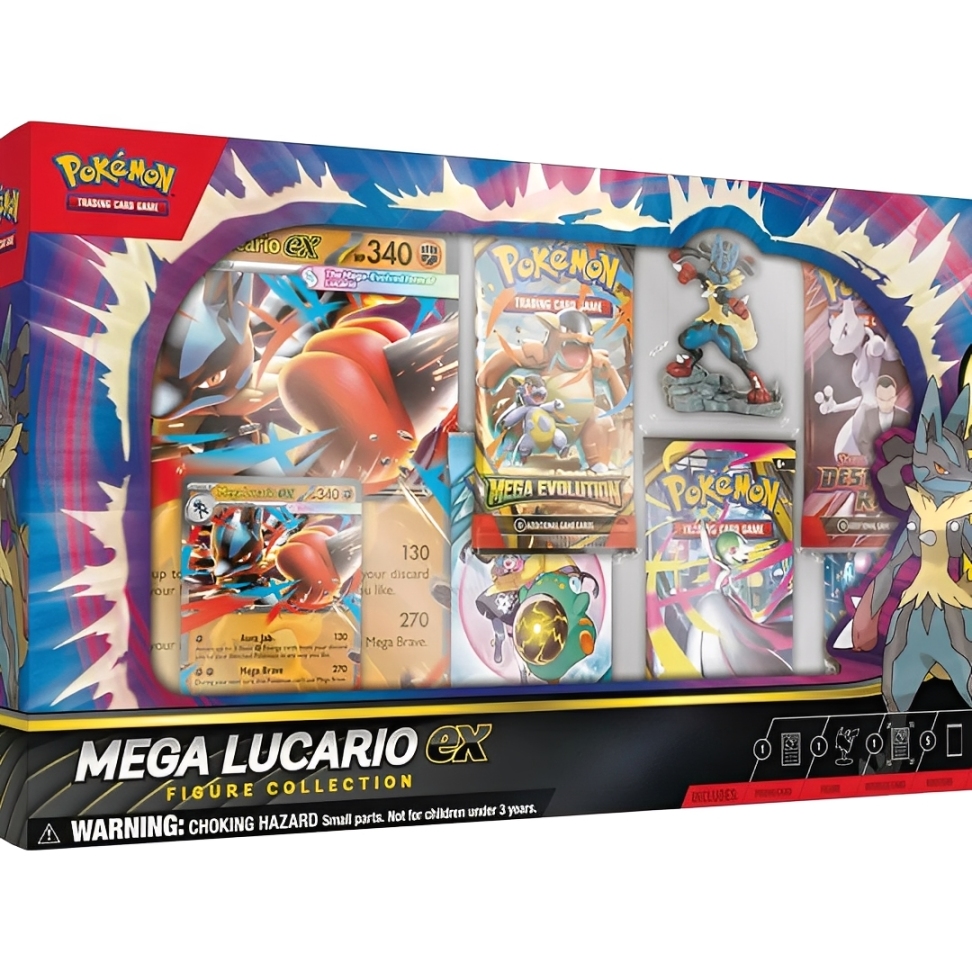 Pokemon Collezione Con Statuina Mega Lucario Ex ITA