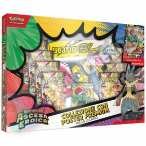 Pokemon Ascesa Eroica Collezione Con Poster Premium Mega Lucario ITA